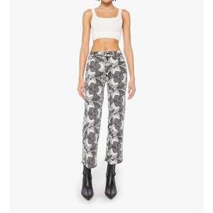 MOTHER Monochrome Swirl Cropped Pants